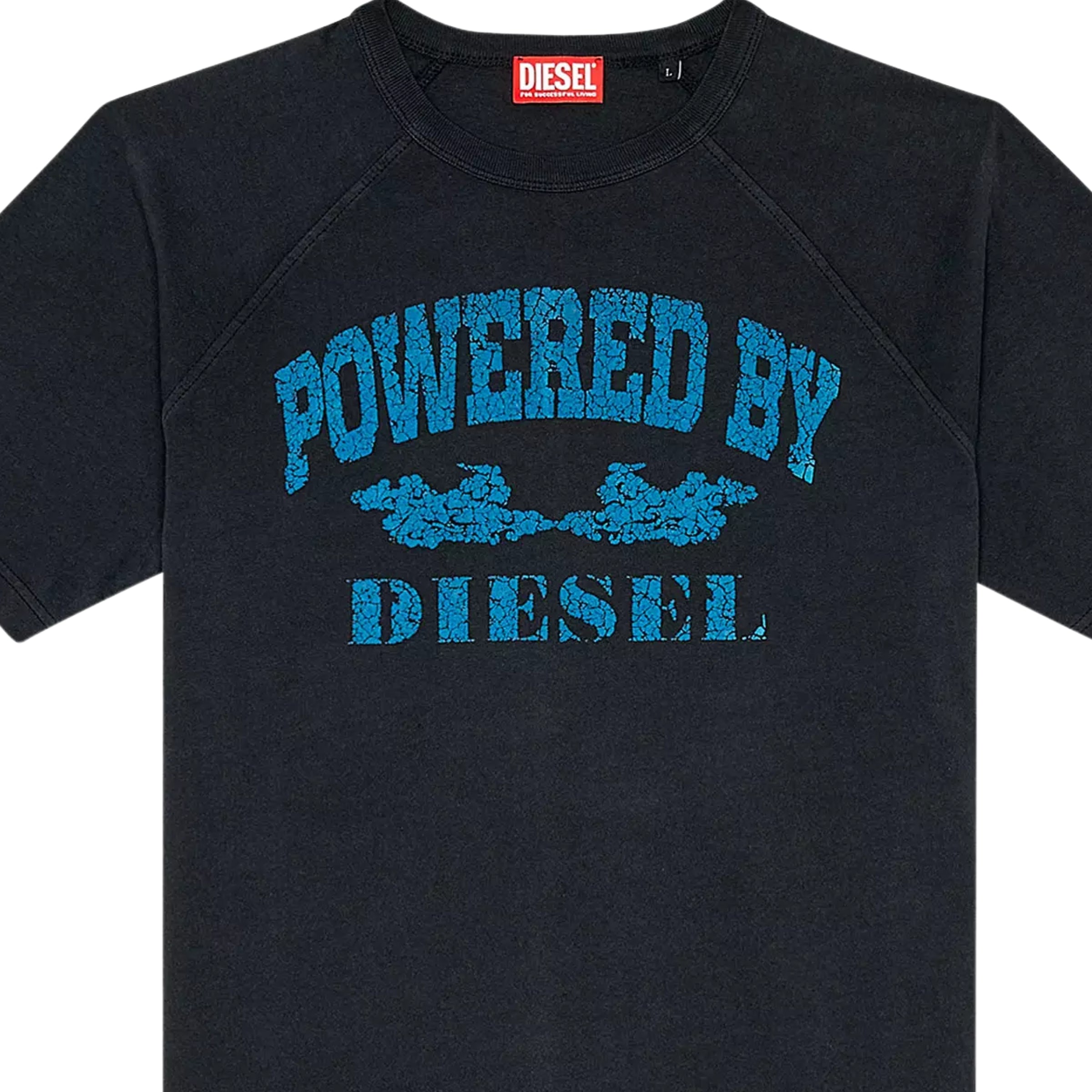 Diesel T-Shirt Rust Logo Black